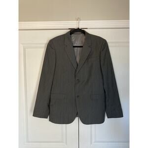 Moschino Mens Gray Blazer Jacket Wool Blend Size 40 Made In Italy Hand Stitched